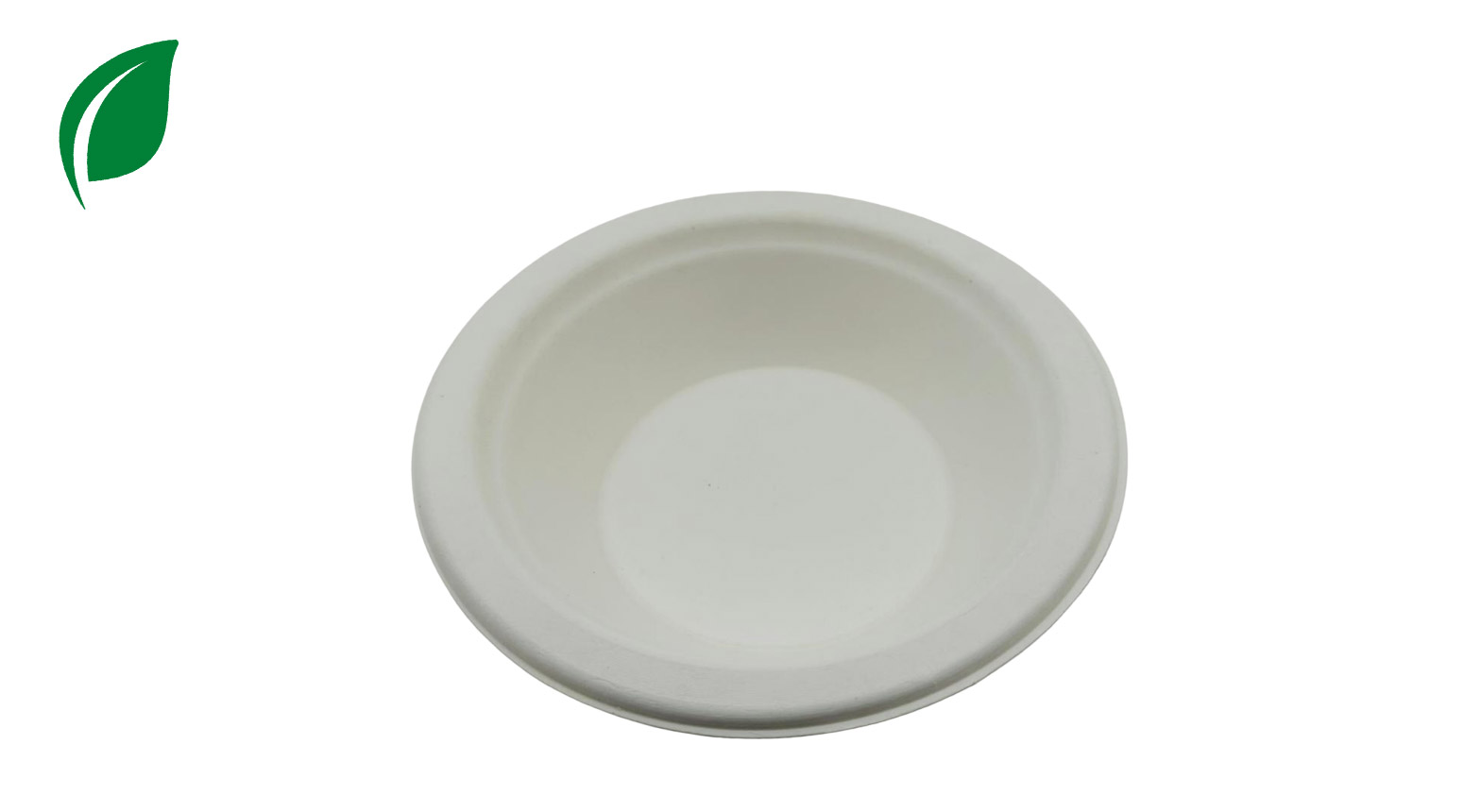 Schale ÖKO-LINE rund 340 ml, Ø 160 mm, H: 34 mm, Pflanzenfasern, weiss