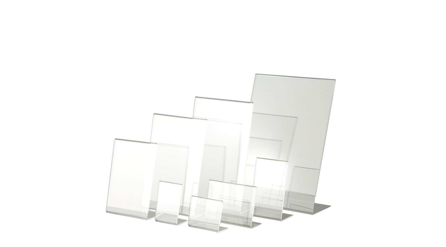 Werbe- und Preisaufsteller, 60 x 80 mm, transparent