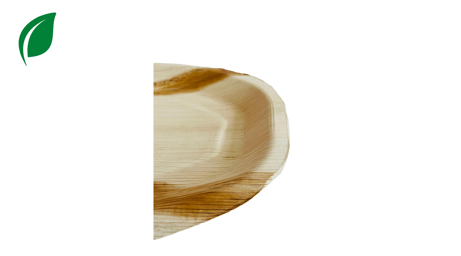 Palmblatt Platte oval 410 x 270 mm, H: 25 mm