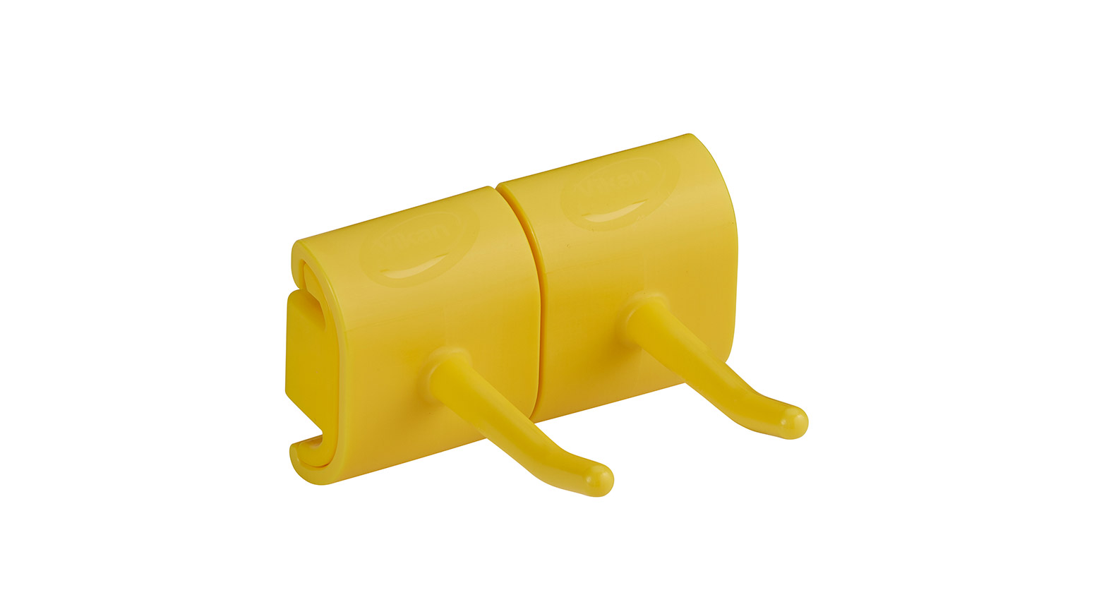 Hygienische Wandhalterung für 2 Produkte, 82 mm, gelb