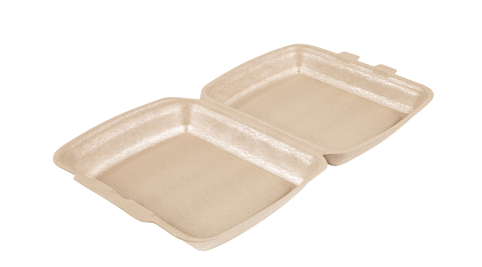 Menübox mit Klappdeckel, 1-teilig, braun