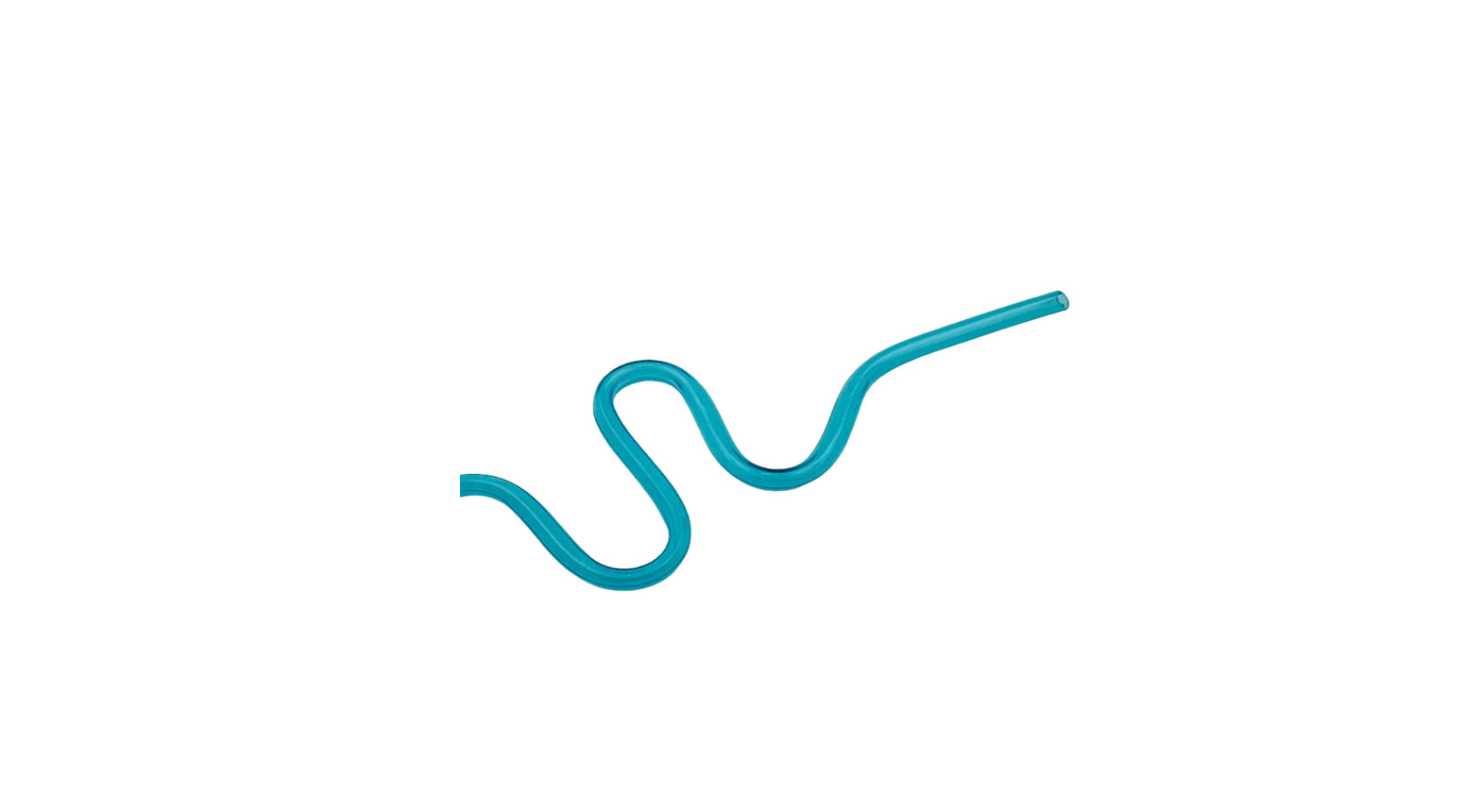 Trinkhalm "Wave" Ø 5 x 250 mm, PET, blau