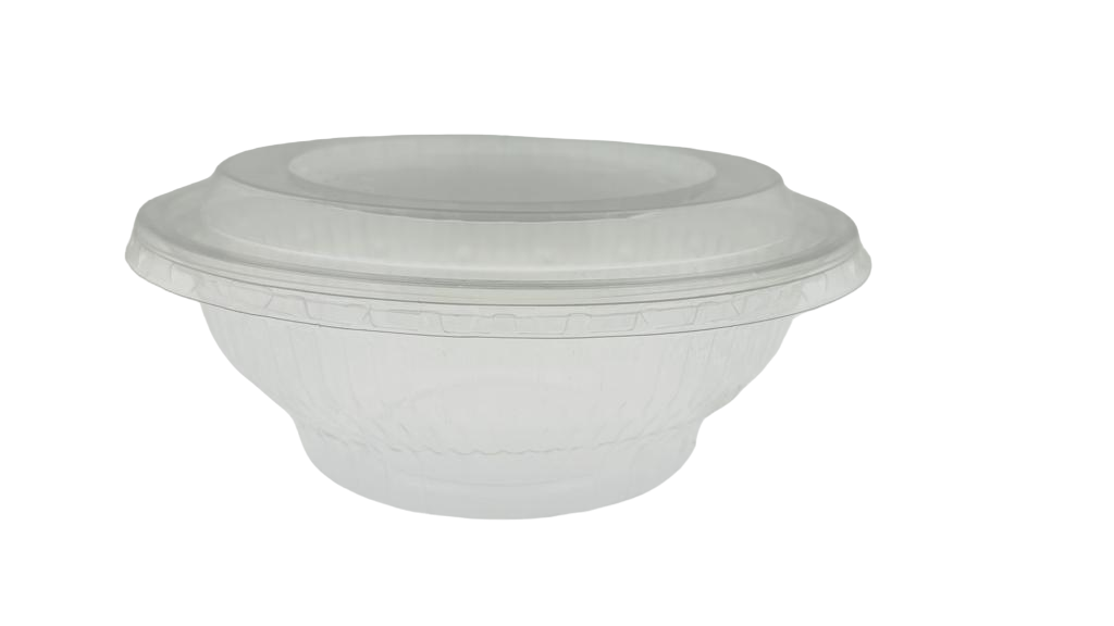 Salatschale rund 1'000 ml, inkl. Deckel, transparent, PS