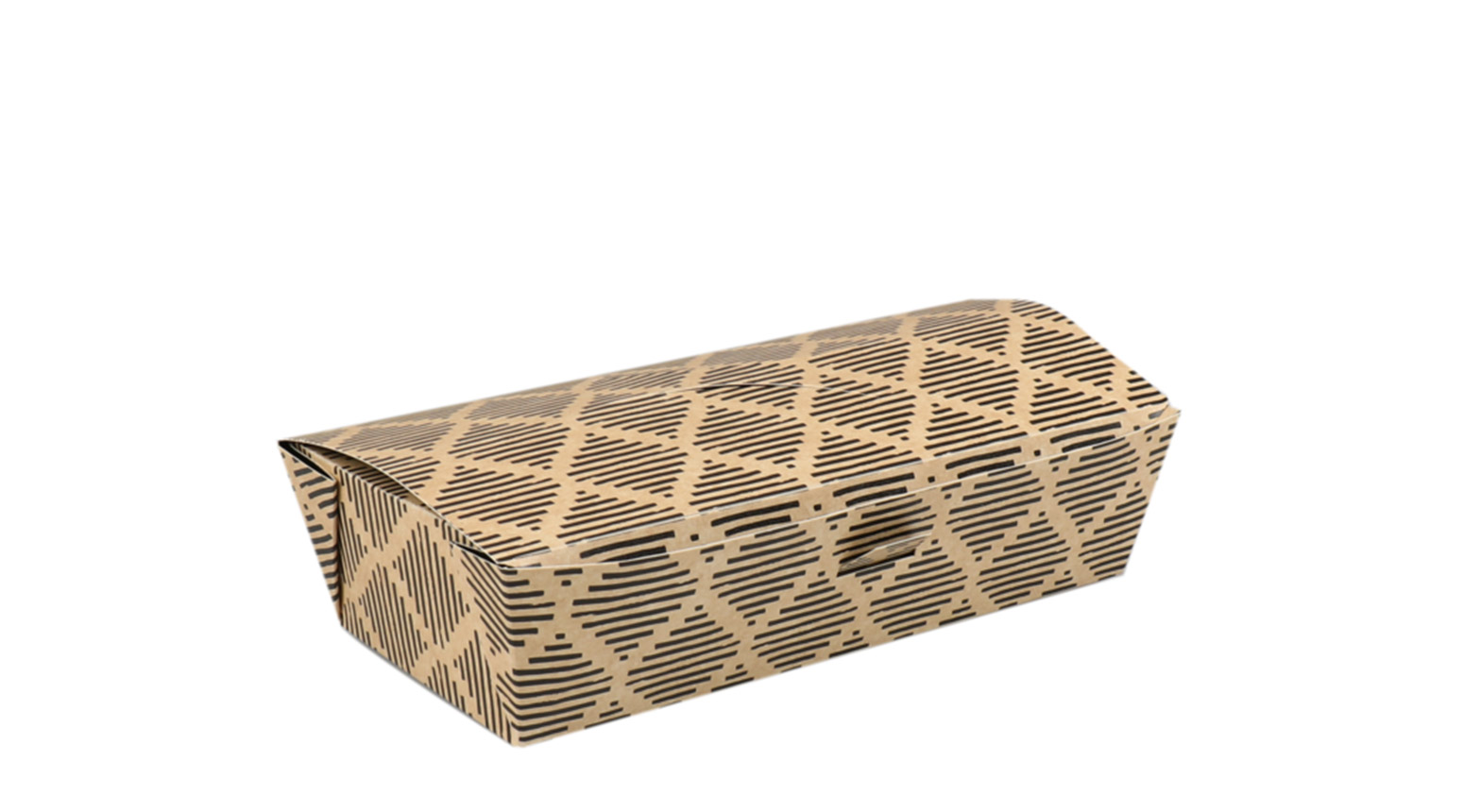 Sushibox mit Klappdeckel, 190 x 90 x 50 mm, schwarz,