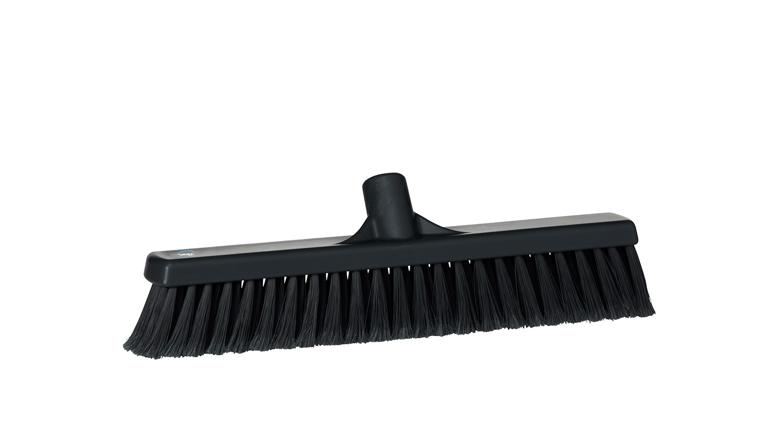 VIKAN Besen, weich/gesplisst, 410 mm, Borstenlänge 58 mm, schwarz