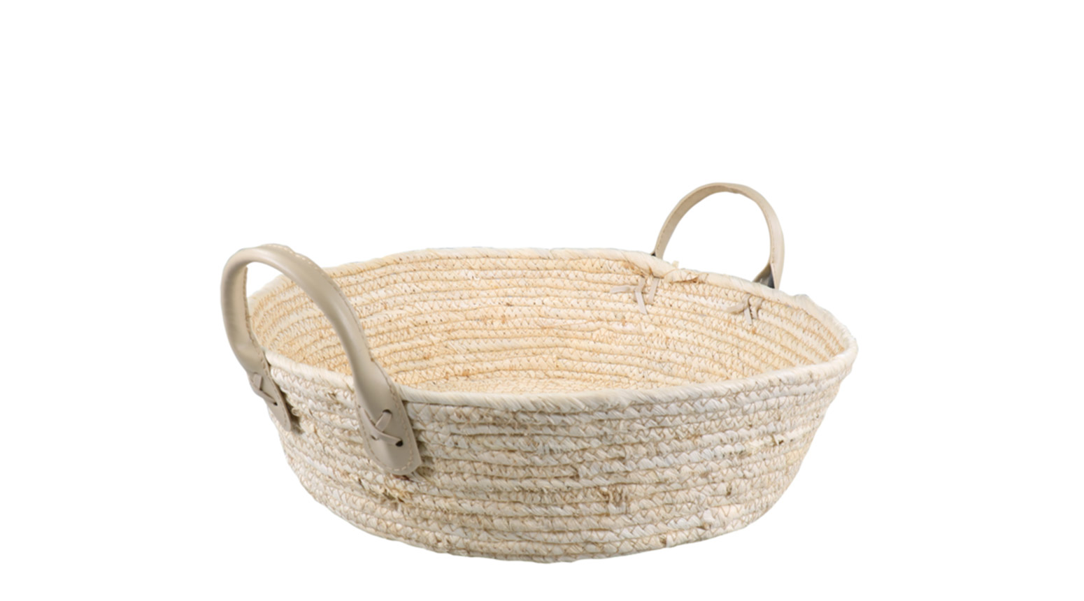 Korb, Ø 35 x 10 cm, Mais, nature