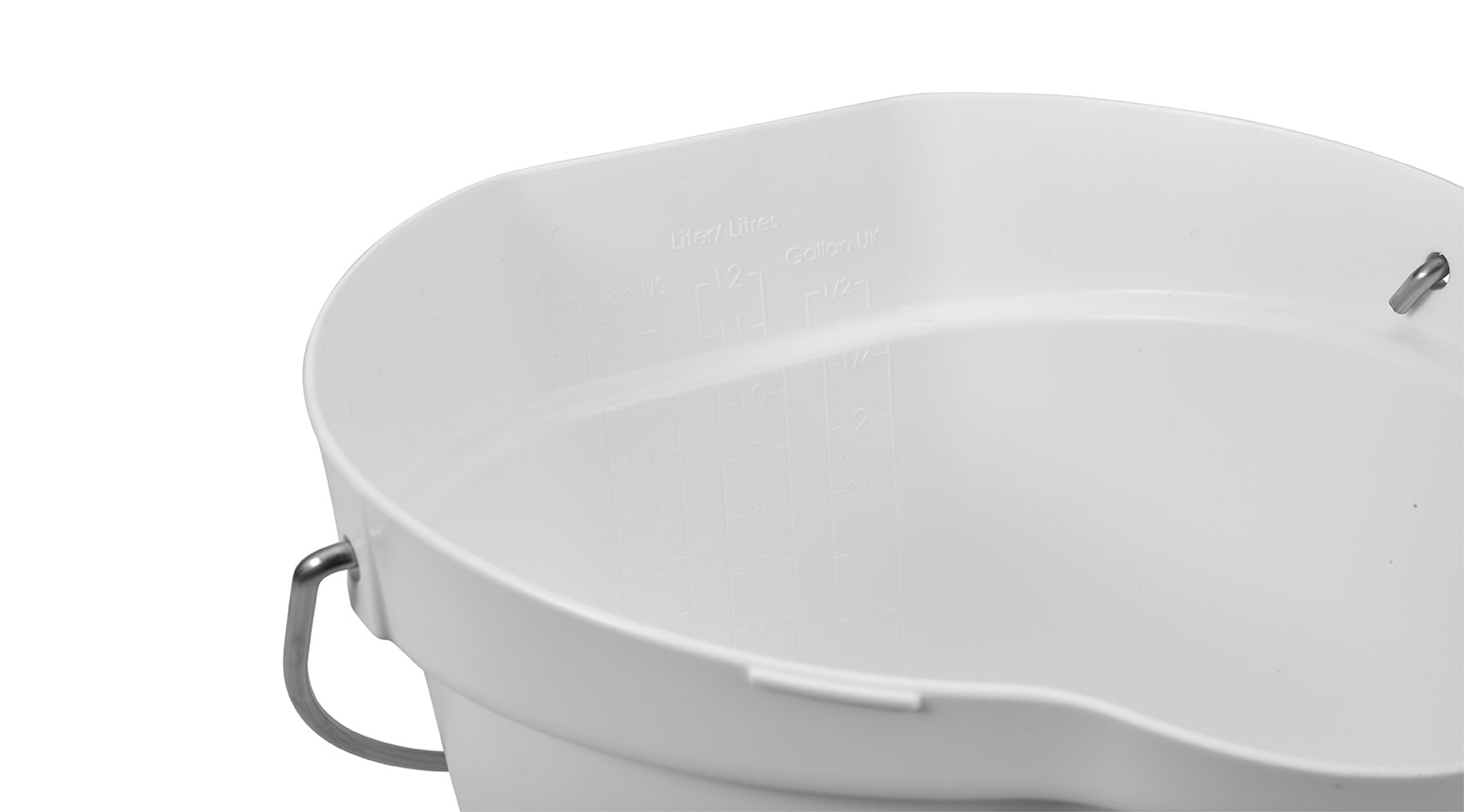 VIKAN Eimer, 12 Liter, weiss