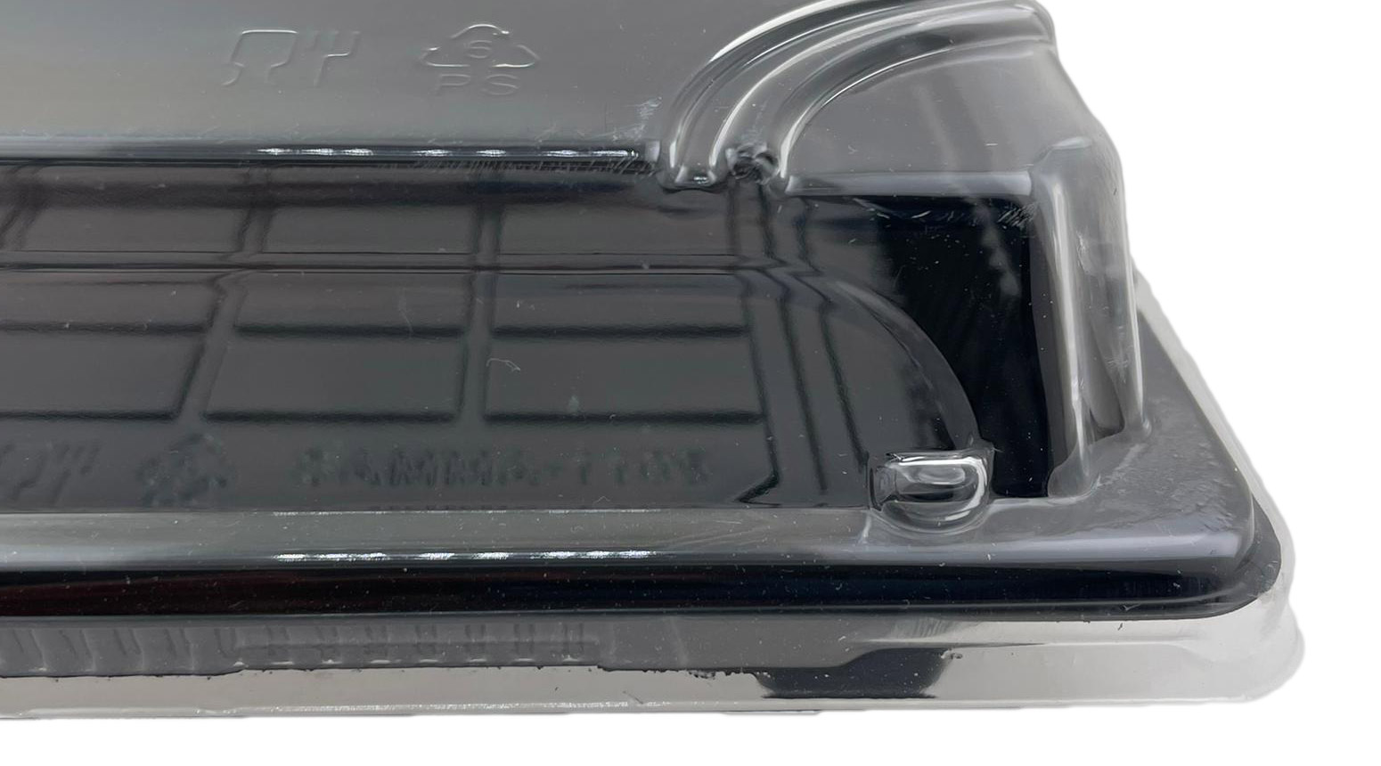 Sushibox, 185 x 130 x 20 mm, PS, schwarz