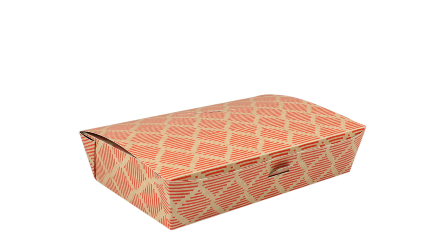 Sushibox mit Klappdeckel, 215 x 135 x 50 mm, rot