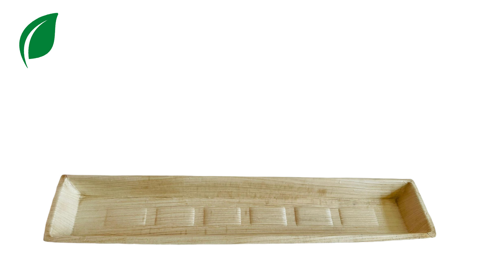 Palmblatt Schale lang 410 x 85 mm, H: 25 mm