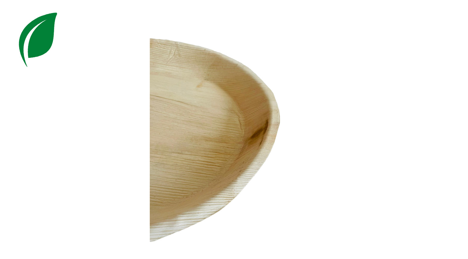 Palmblatt Platte oval 560 x 300 mm, H: 40 mm