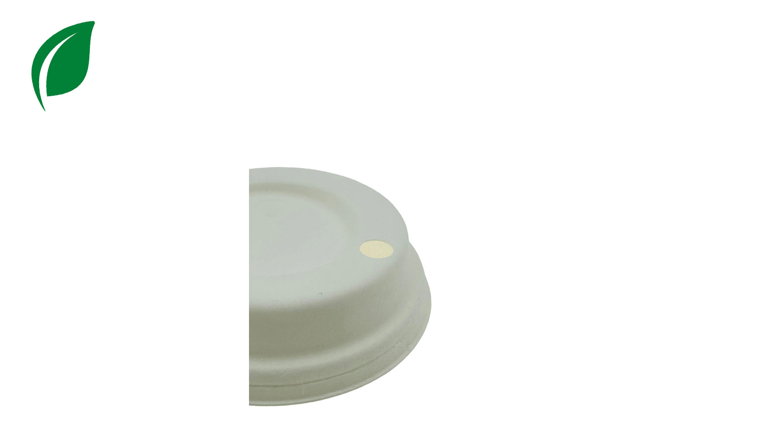 Deckel mit Trinkloch Ø 80 mm, Holzfaser, weiss