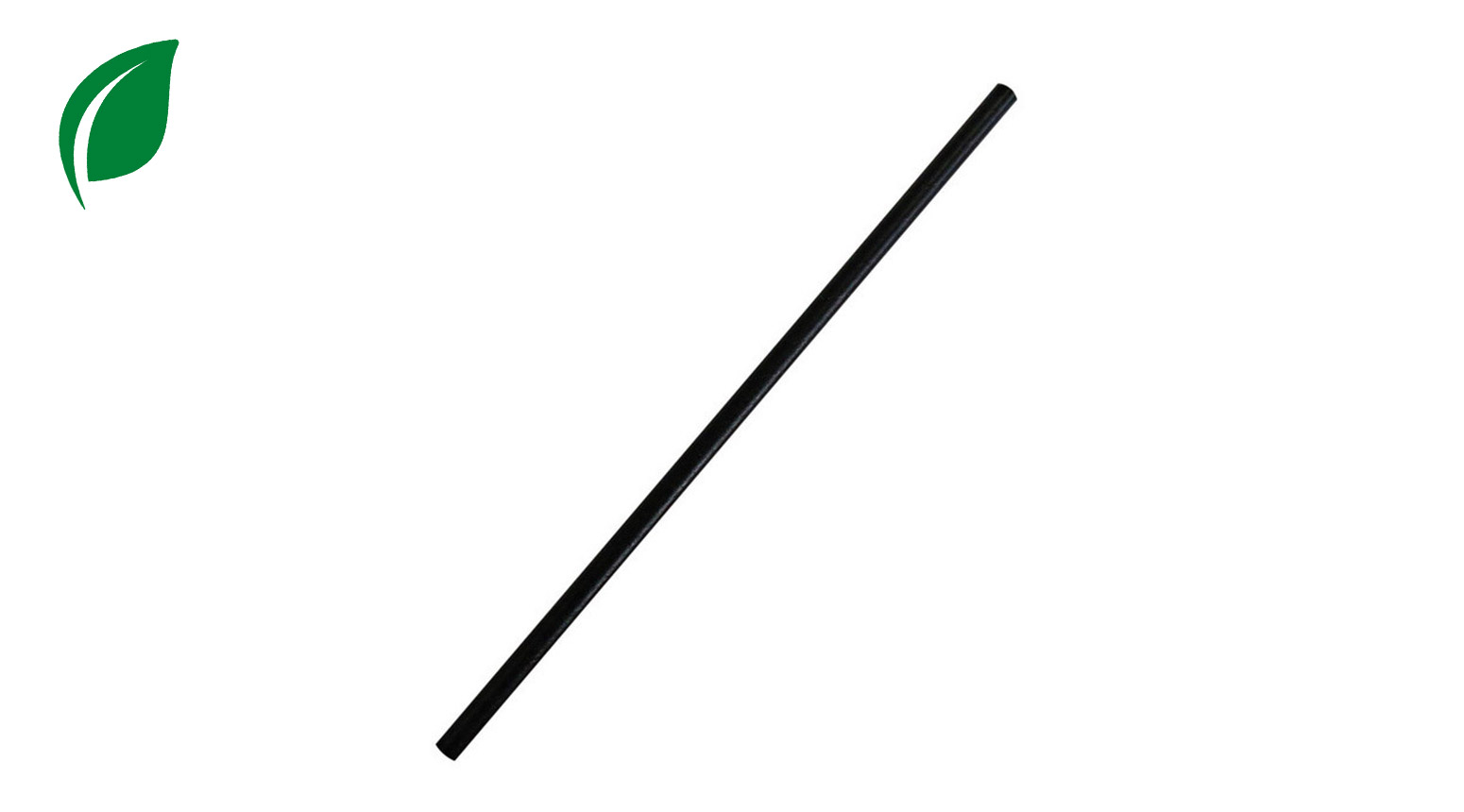 Trinkhalm ÖKO-LINE, Ø 6 x 197 mm, schwarz