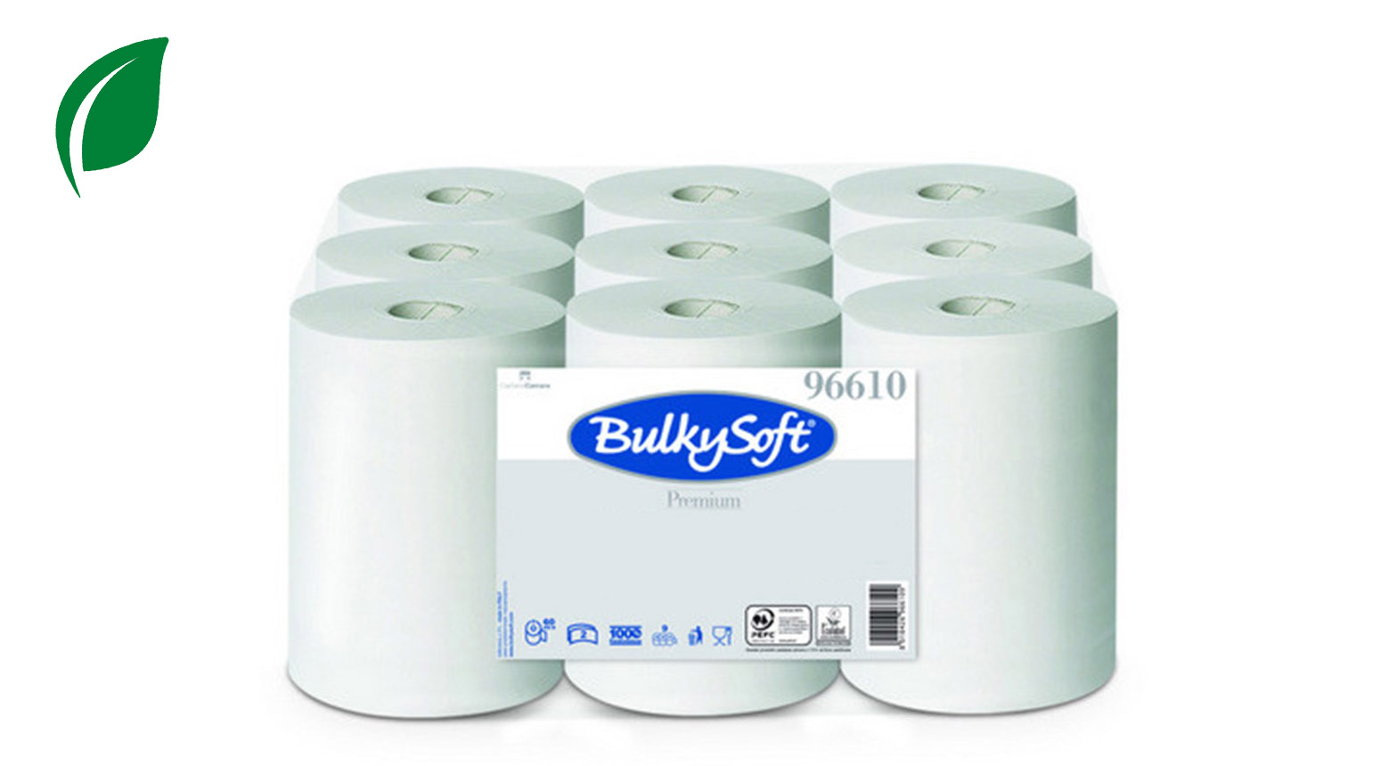 Reinigungspapierrolle Mini Ecolabel, 2-lagig