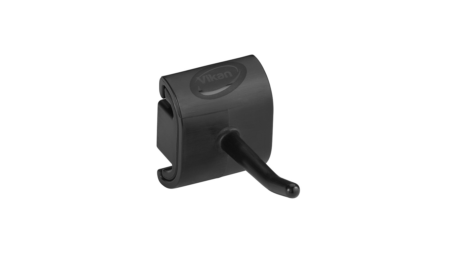 Hygienische Wandhalterung für 1 Produkt, 41 mm, schwarz