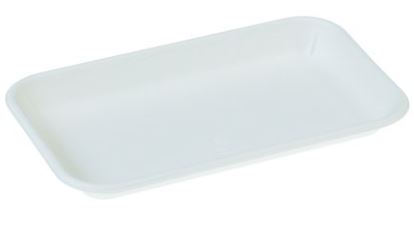 Chinet Teller rechteckig, 180 x 136 x 22 mm, Pflanzenfasern, weiss, 1'000 Stk. / Karton