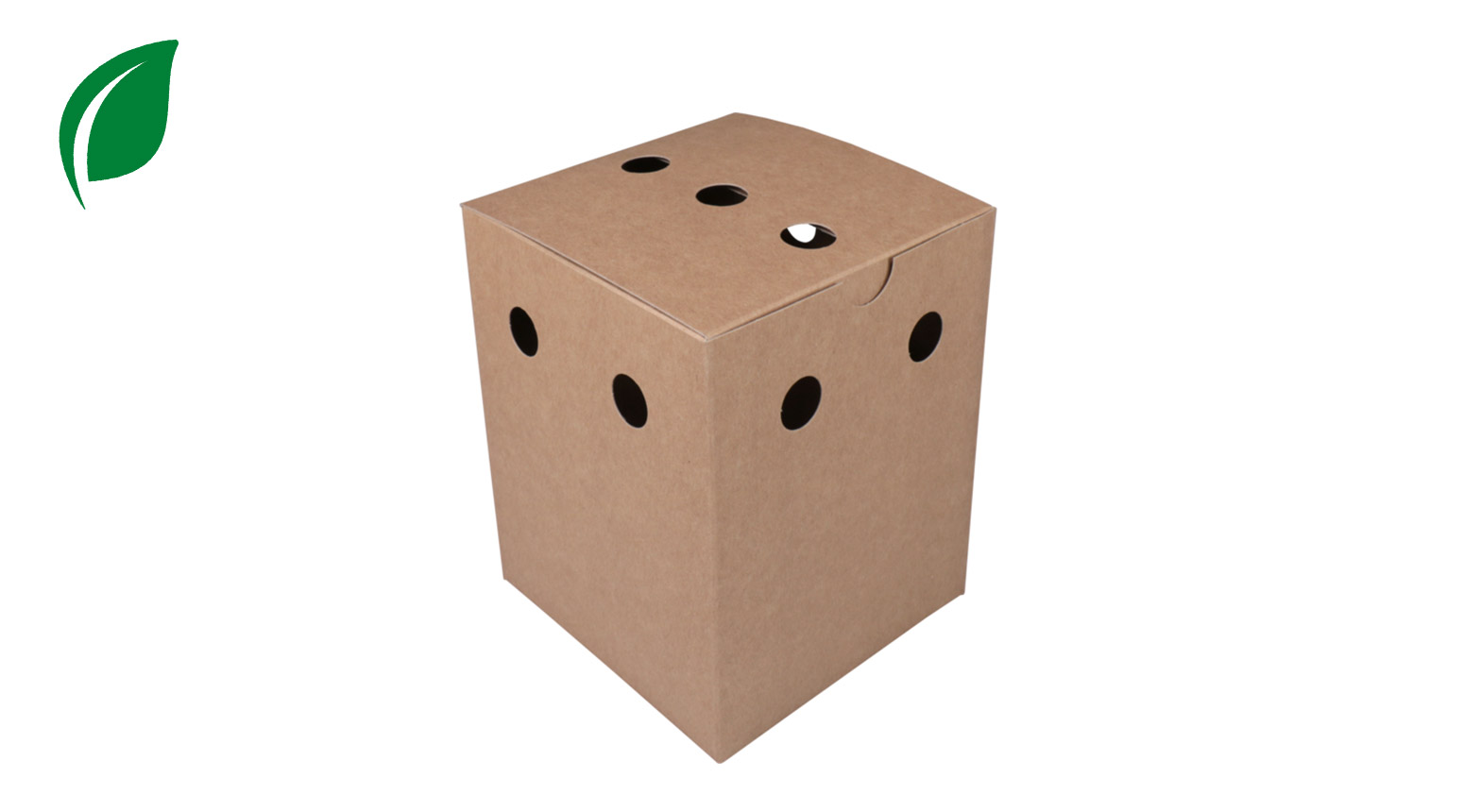 Pommes-Frites Box, 110 x 110 x 140 mm, Karton, braun