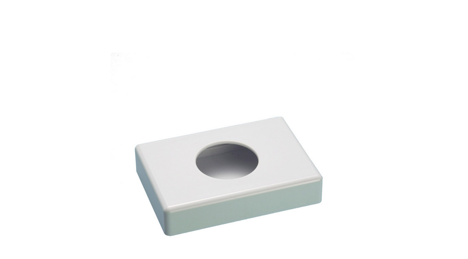 Hygienebeutelspender für Kartonbox, 100 x 140 x 27 mm, weiss