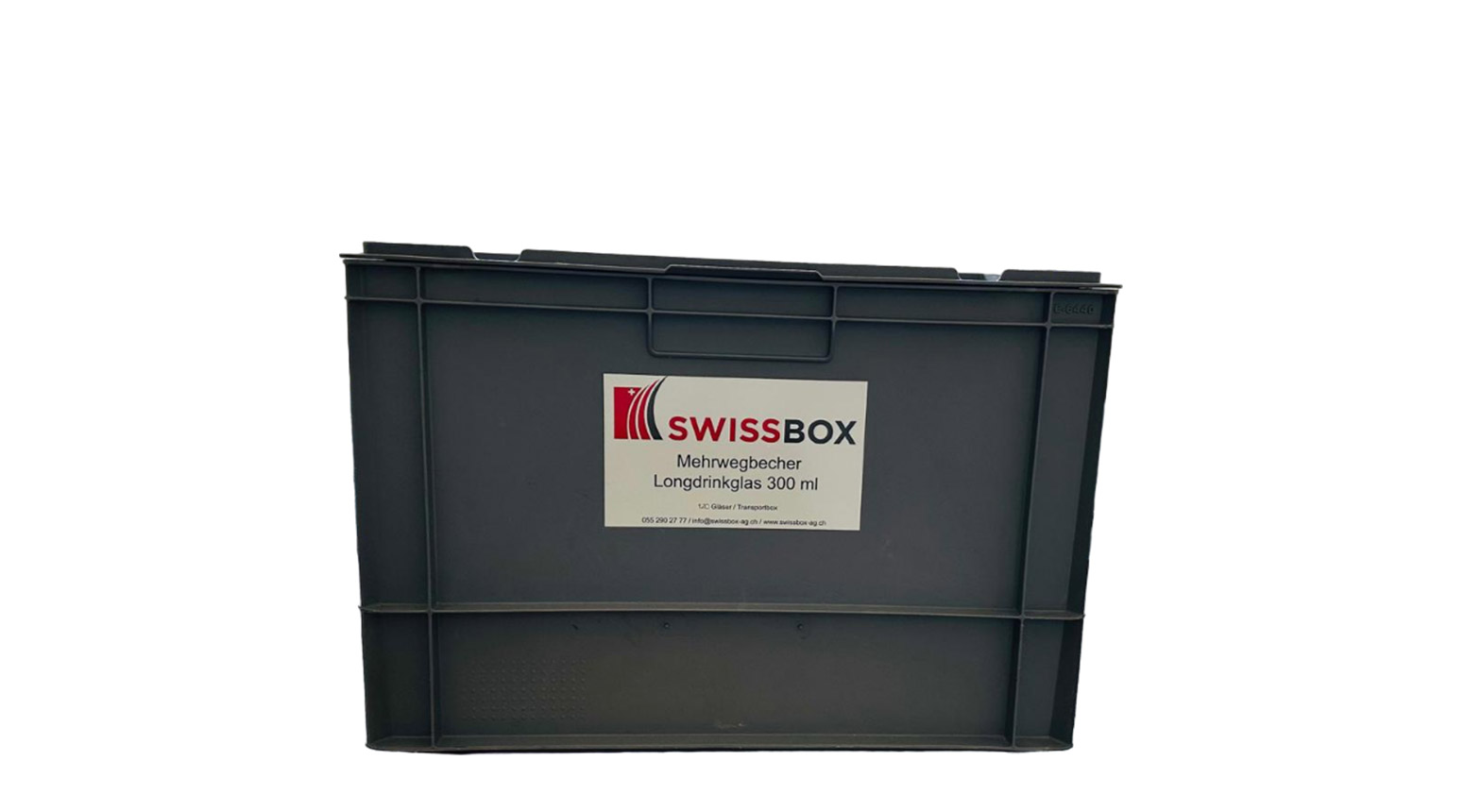 Longdrinkglas, 425 ml, geeicht bei 300 ml, inkl. Transportbox