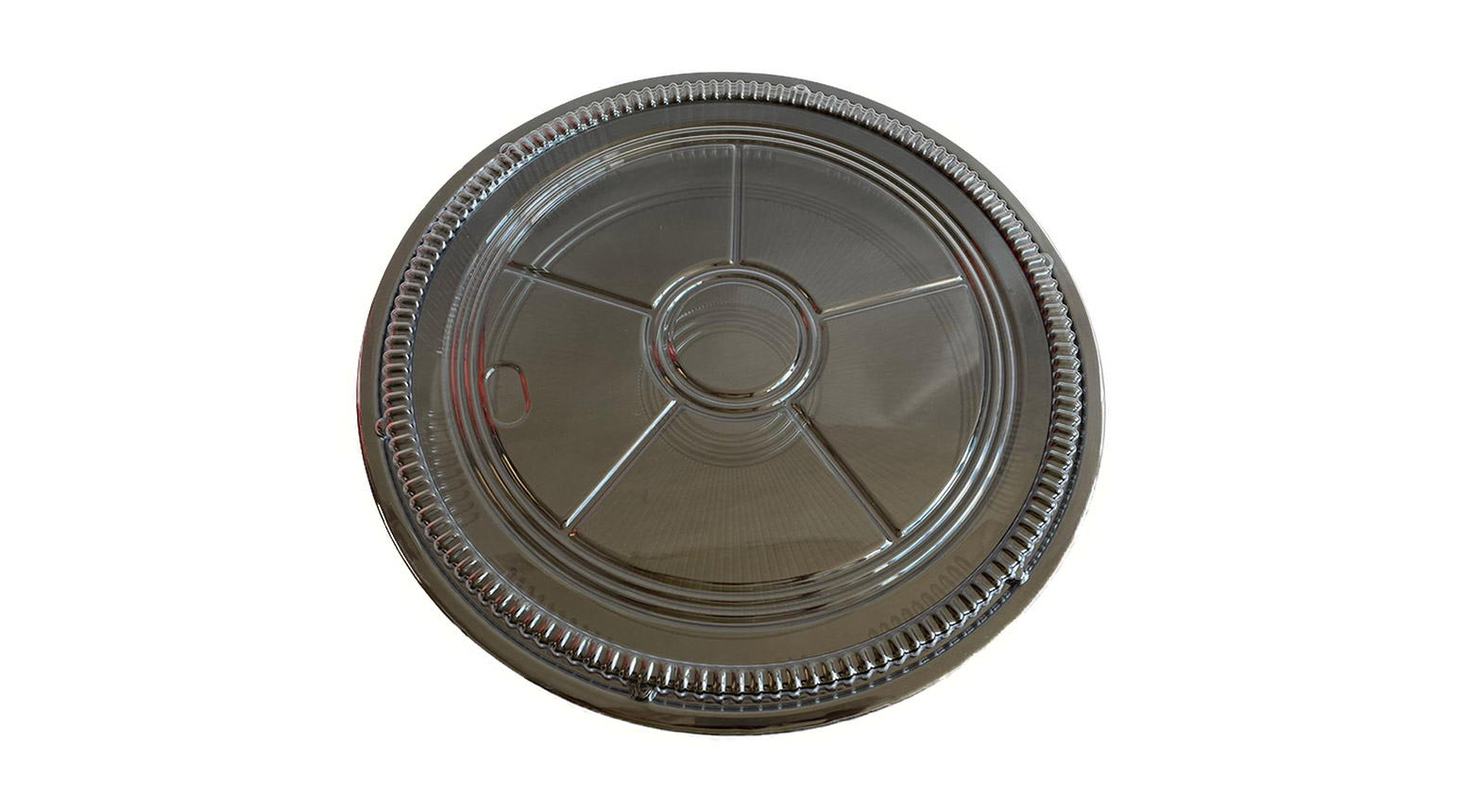 Sushibox, Ø 376 x 48 mm, PS, schwarz