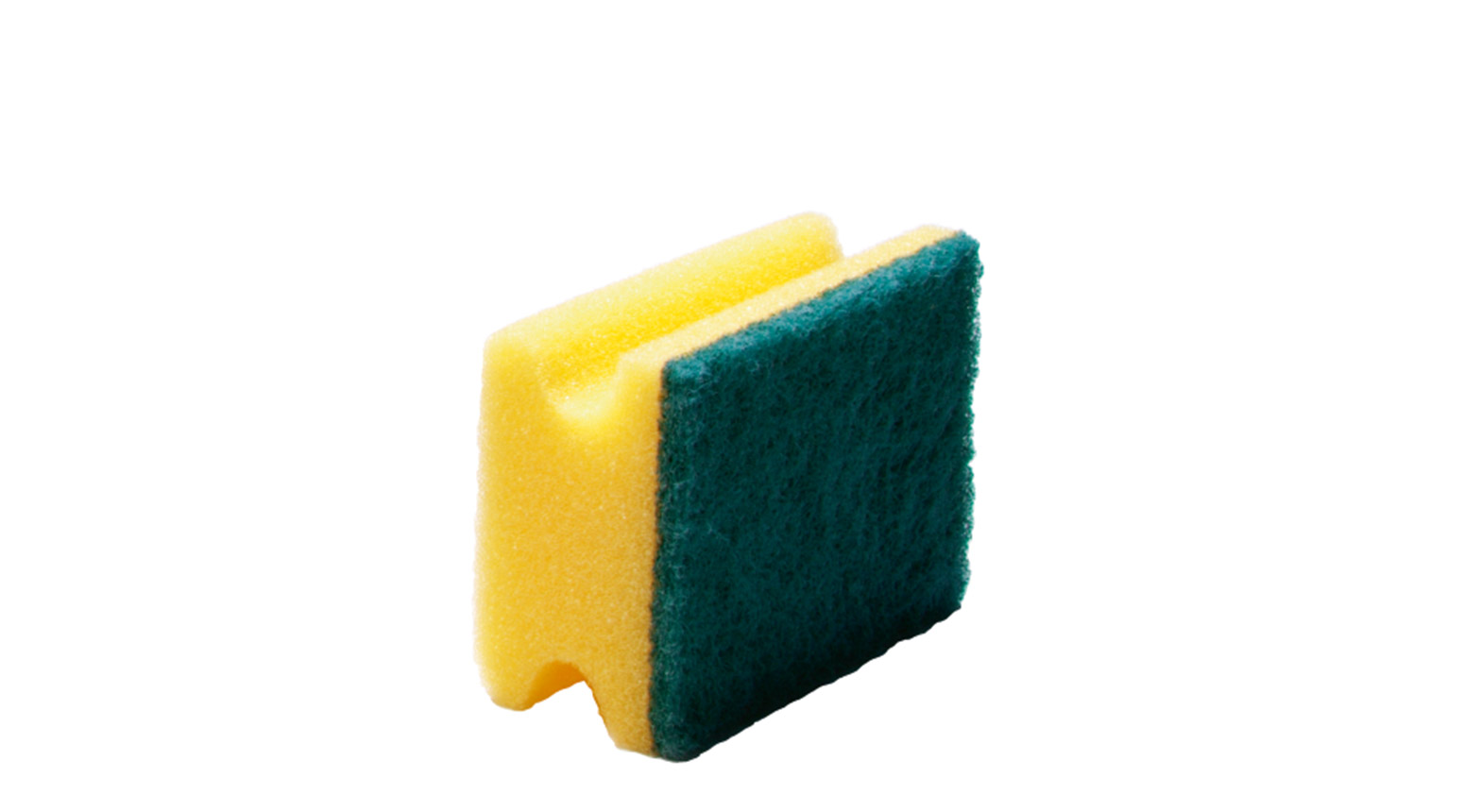 Scheuerschwamm gelb/grün 15 x 9 x 4 cm