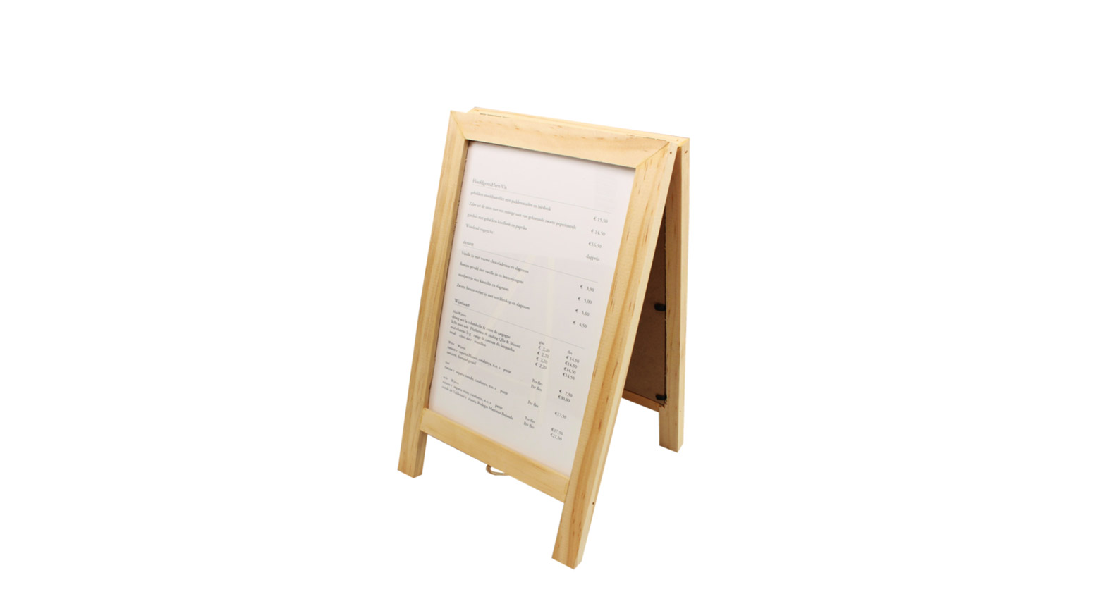Preiskarte, 15 x 25 cm, Holz