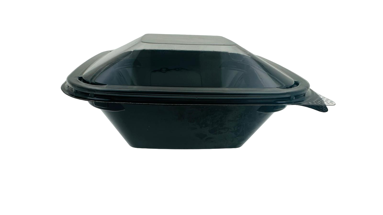 Salatschale Diamond schwarz 800 ml 190 x 190 mm inkl. Deckel