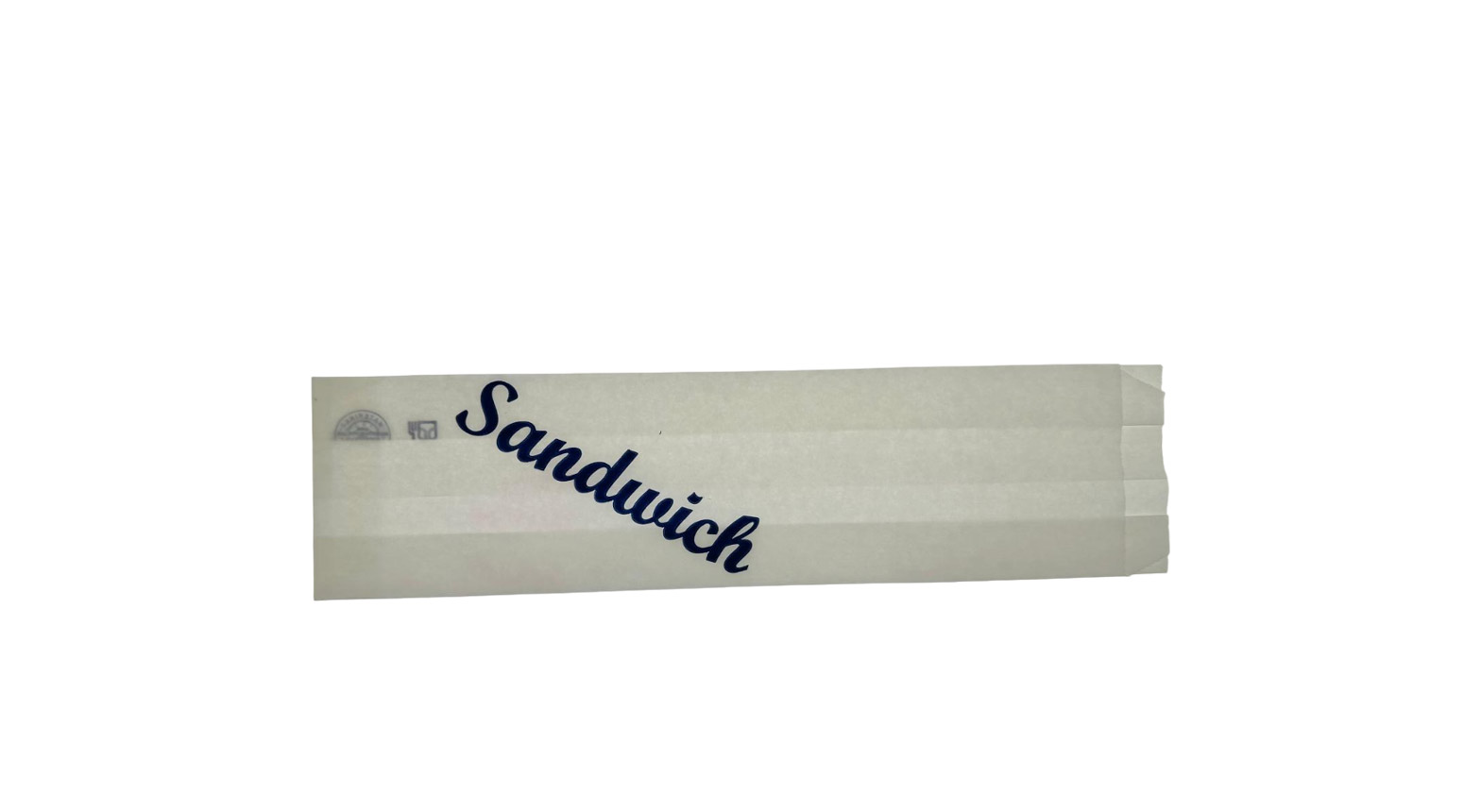 Sandwichbeutel weiss mit Druck 32.5 x 8.5 x 2.2 cm