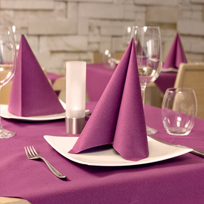 Servietten und Tischdecken