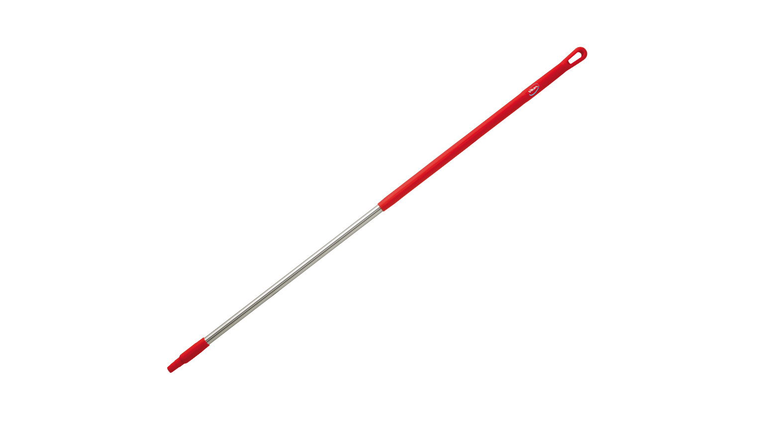 VIKAN Ergonomischer Edelstahlstiel, 1510 mm, Ø 31 mm, rot