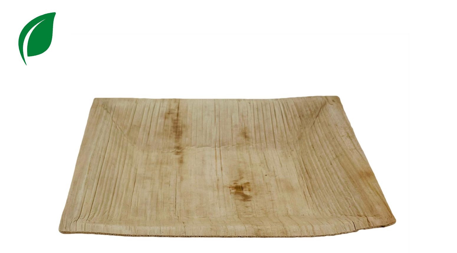 Palmblatt Teller, rechteckig, 170 x 120 x 25 mm