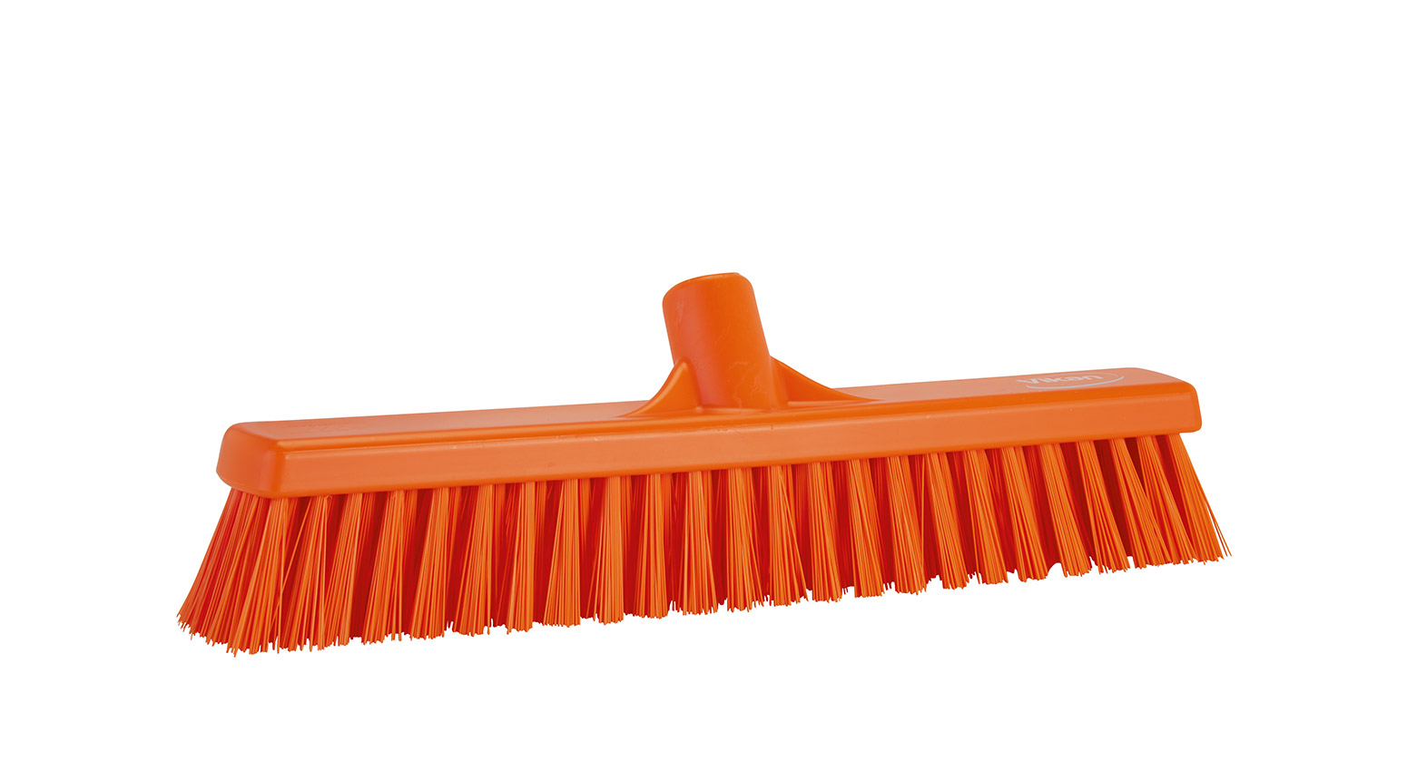 VIKAN Besen, weich/hart, 410 mm, Borstenlänge 58 mm, orange