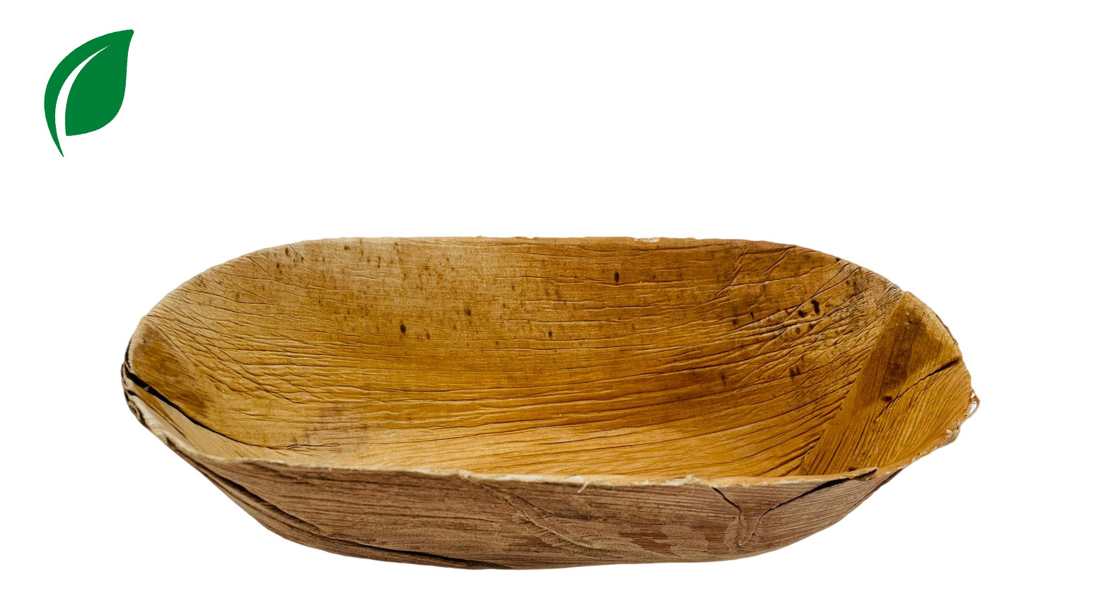 Palmblatt Bowl, oval, 220 x 125 x 70 mm