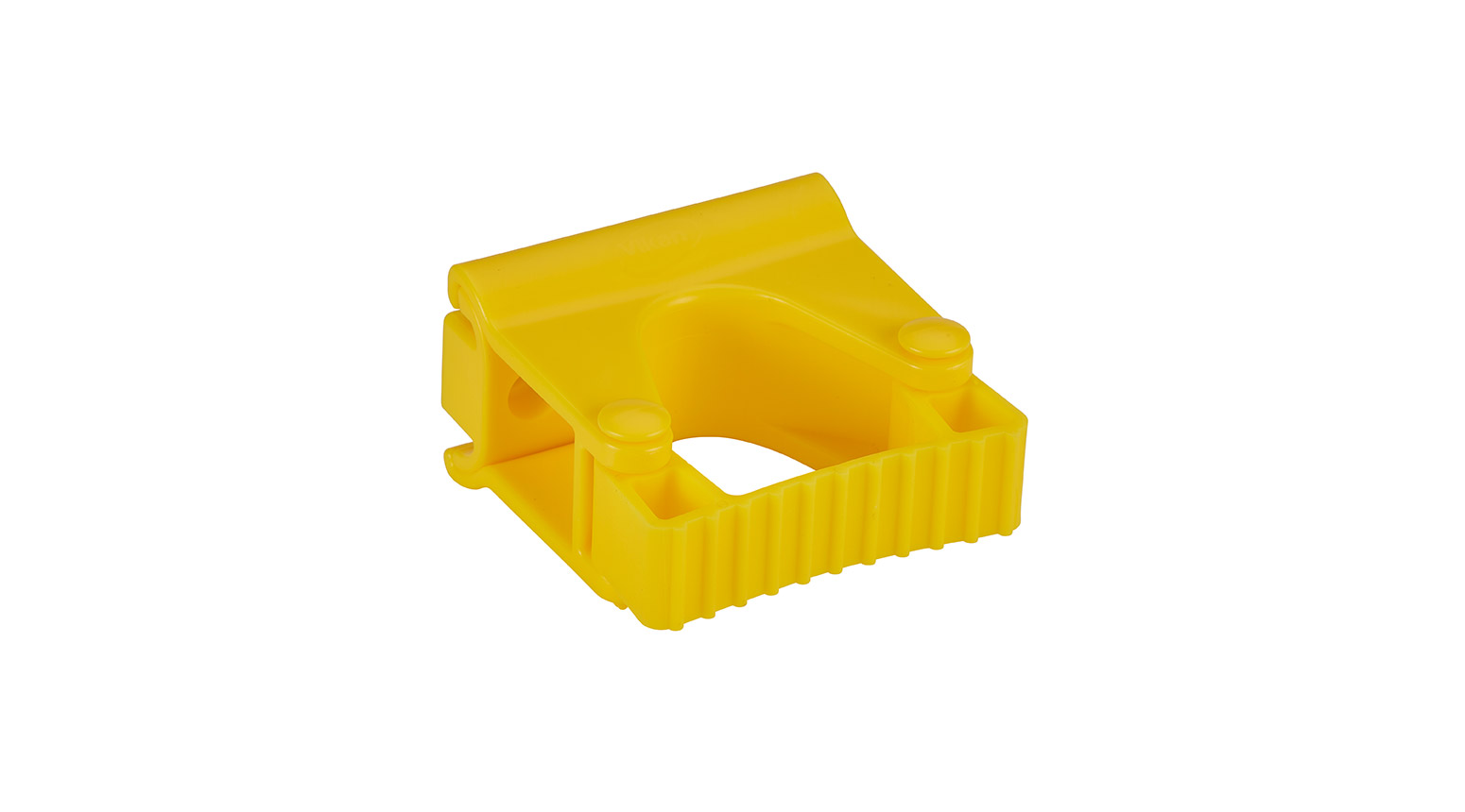 VIKAN Hygienische Wandhalterung, Gummi-Clip-Modul, 82 mm, gelb