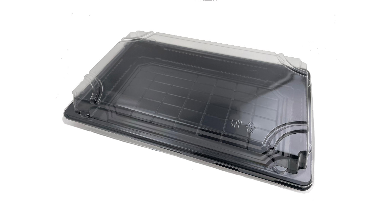 Sushibox, 240 x 150 x 20 mm, PS, schwarz