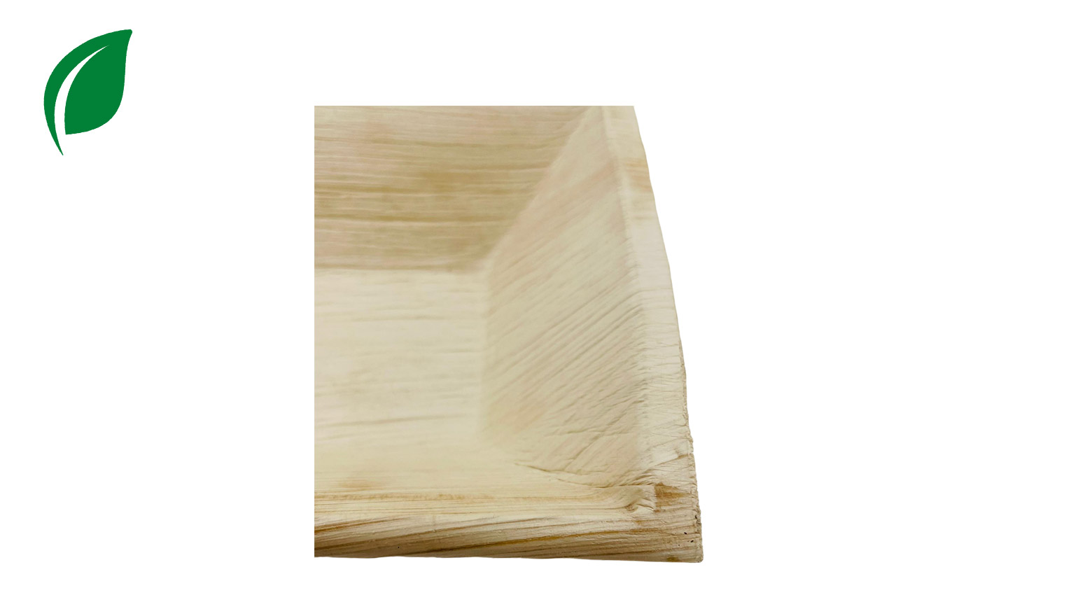 Palmblatt Schale quadratisch, 160 x 160 x 45 mm