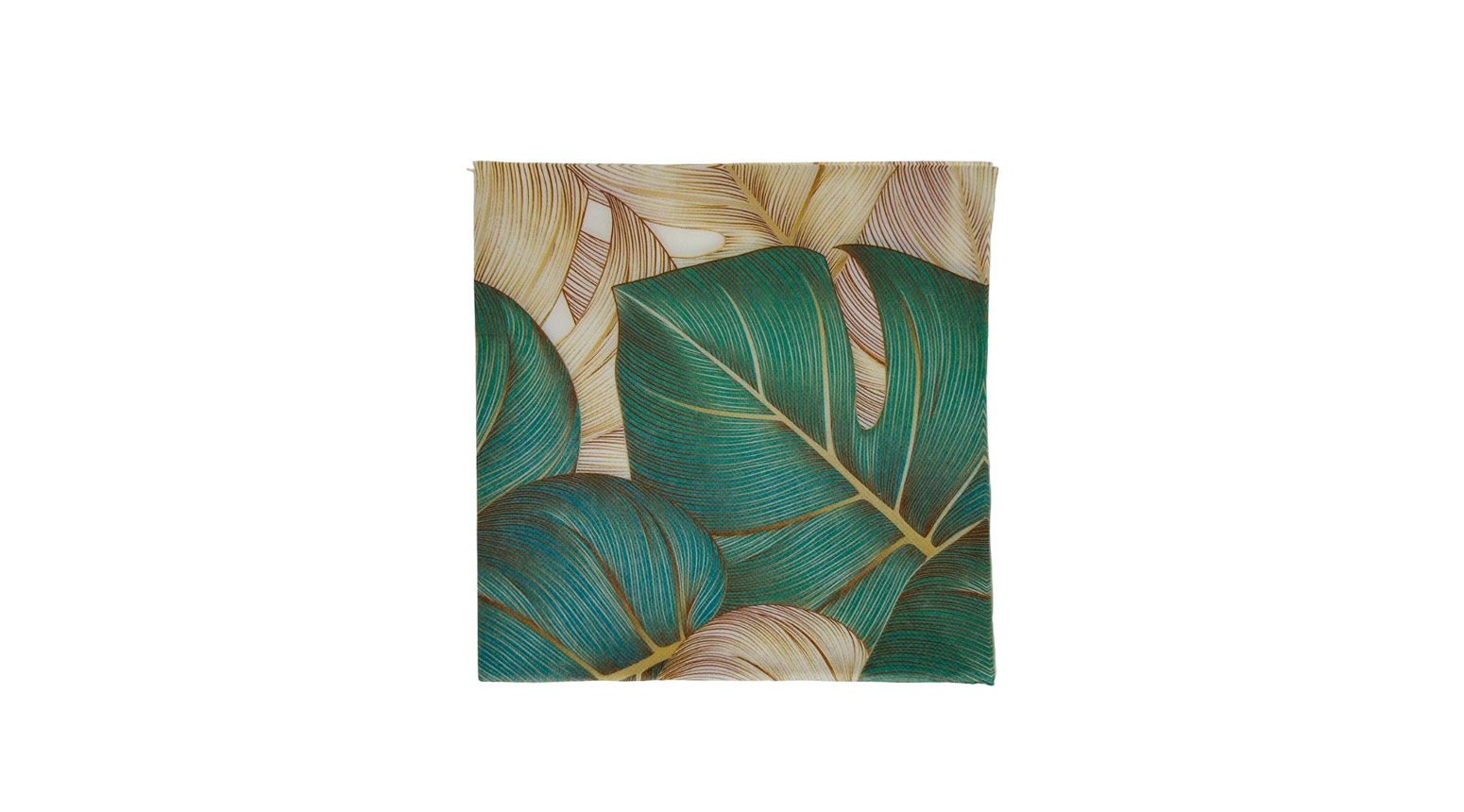 Serviette Paloma, 2-lagig, 40 x 40 cm, 1/4 Falz, Monstera
