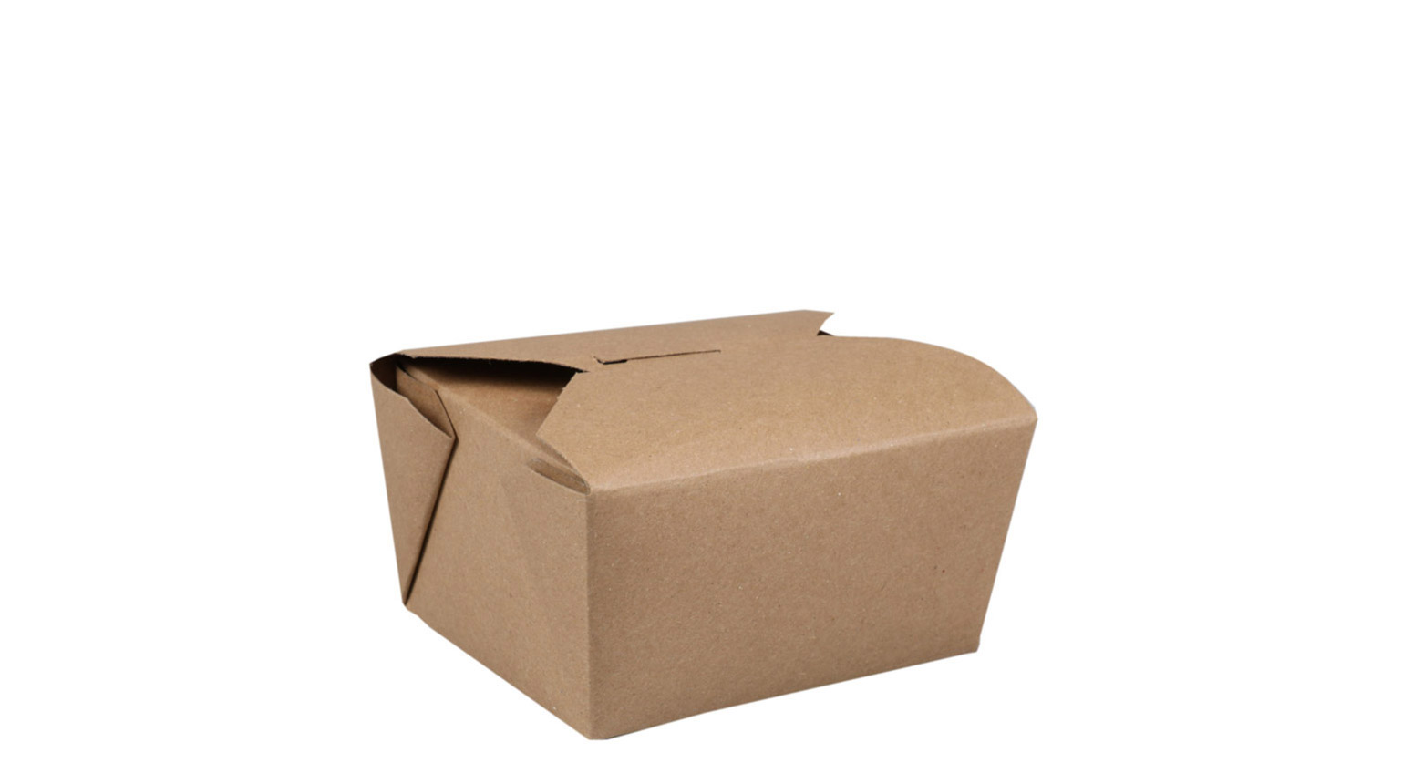 Bio-Pak Menübox 775 ml, 127 x 114 x 64 mm, braun