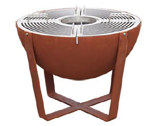 Grill "Iris", Ø 80 cm, rostig Kopie