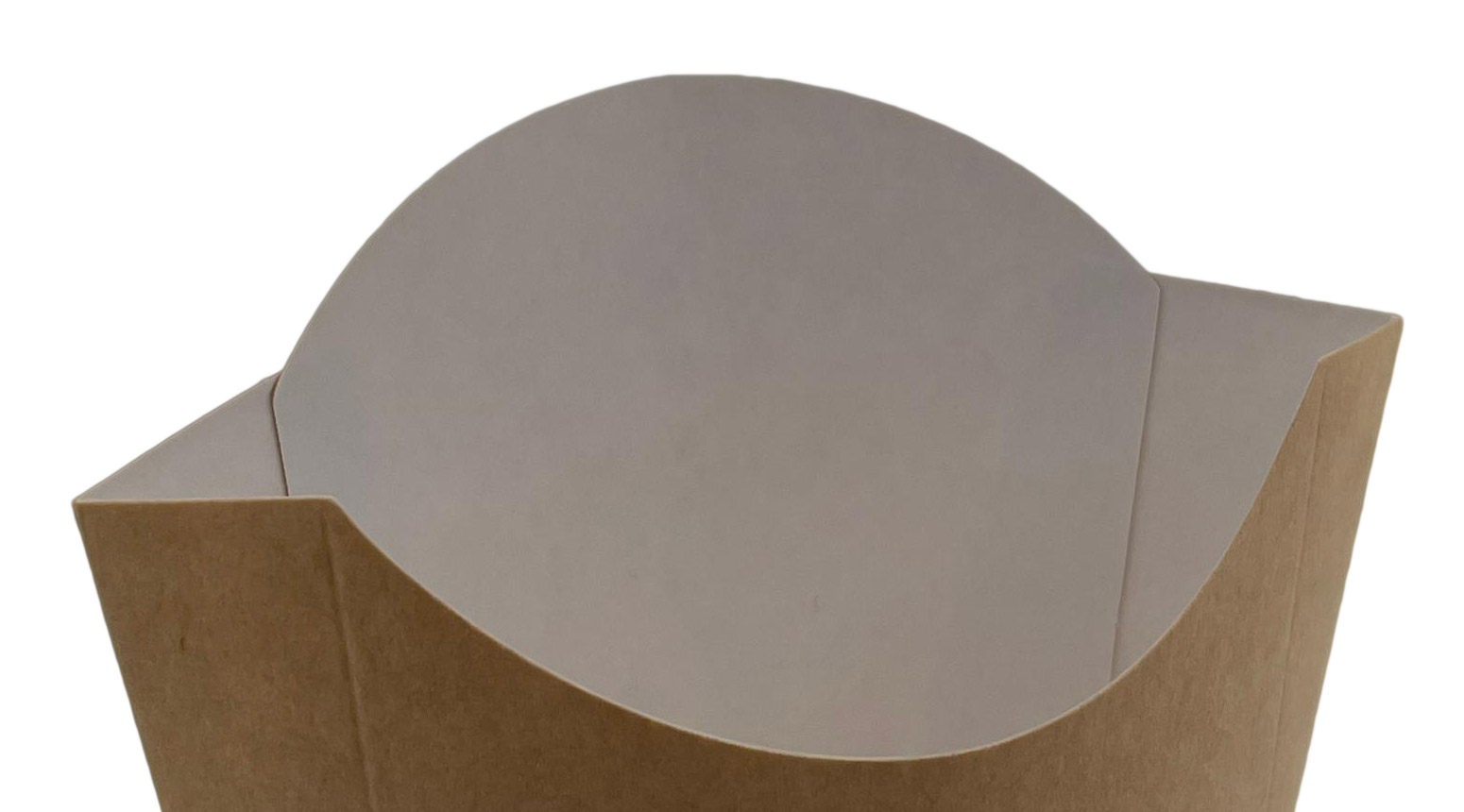 Pommes-Faltbecher "Kraft" klein, 111 x 63 x 125 mm, braun