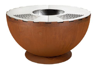 Grill "Firebowl", Ø 100 cm, 100 x 100 x 54.5 cm, rostig