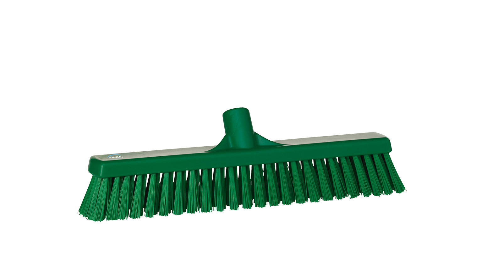 VIKAN Besen, weich/hart, 410 mm, Borstenlänge 58 mm, grün
