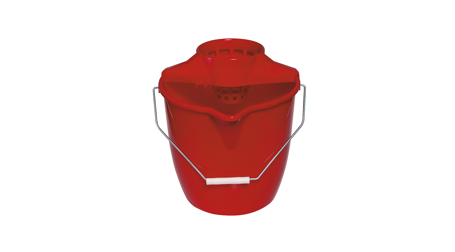 Mopp-Eimer 12 L mit Sieb, rot, System Supra