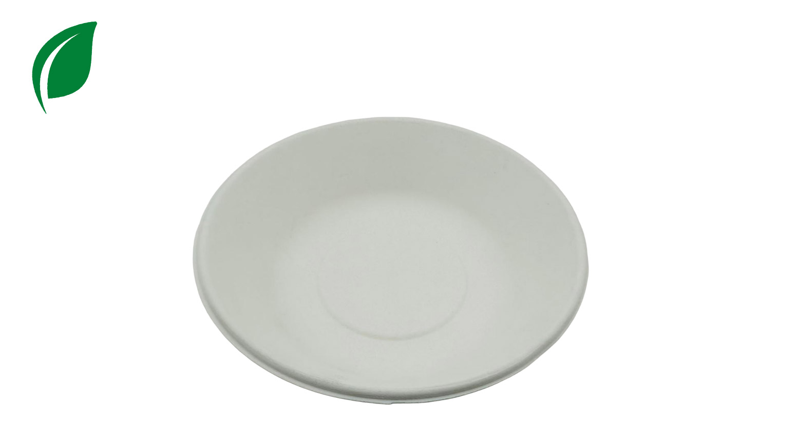 Schale ÖKO-LINE rund 680 ml, Ø 190 mm, H: 40 mm, Pflanzenfasern, weiss