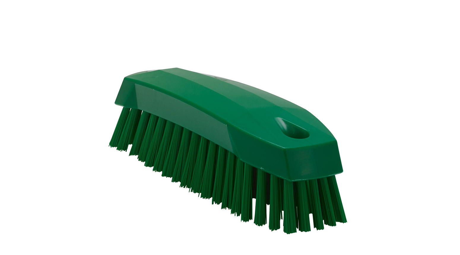 VIKAN Handbürste M, medium, 165 mm, Borstenlänge 26 mm, grün