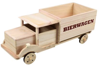 Bierwagen, 40 x 14.5 x 15.5 cm, Holz