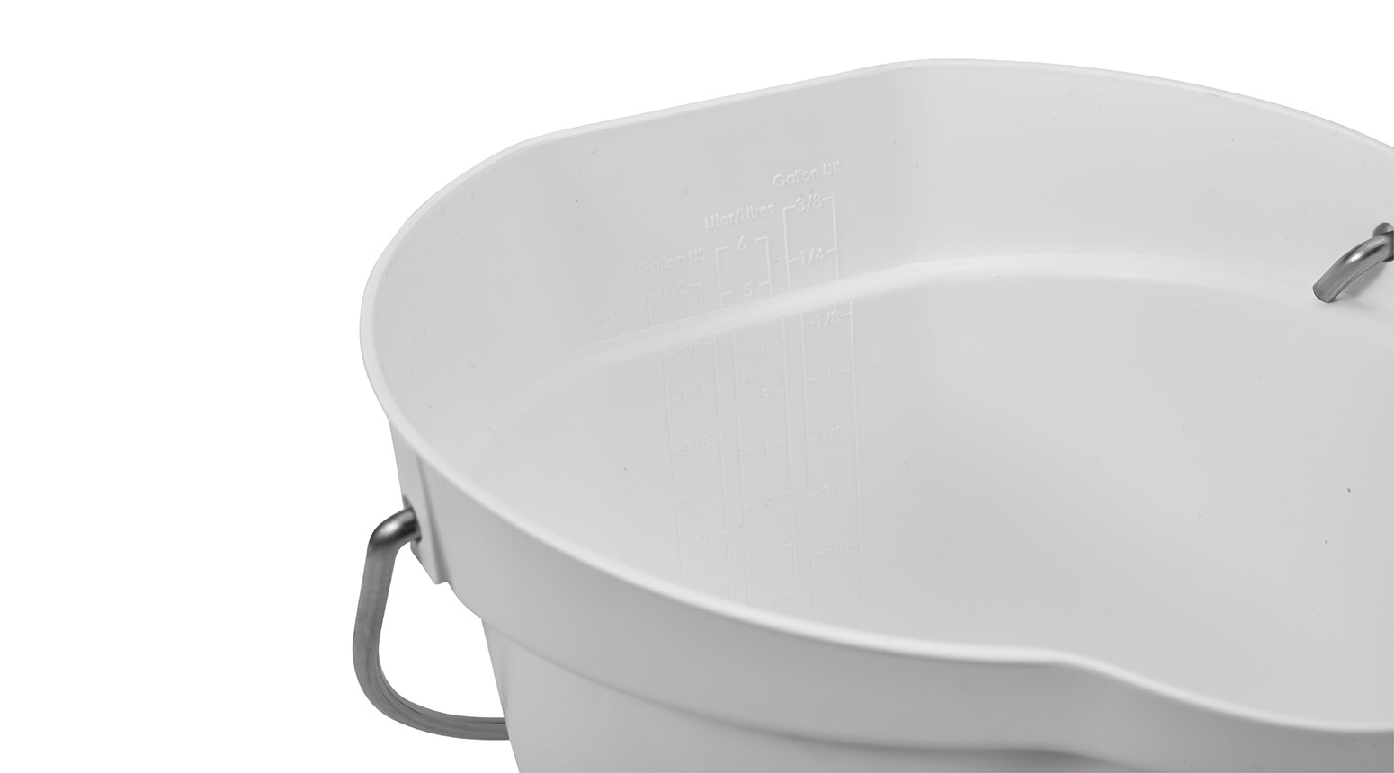 VIKAN Eimer, 6 Liter, weiss