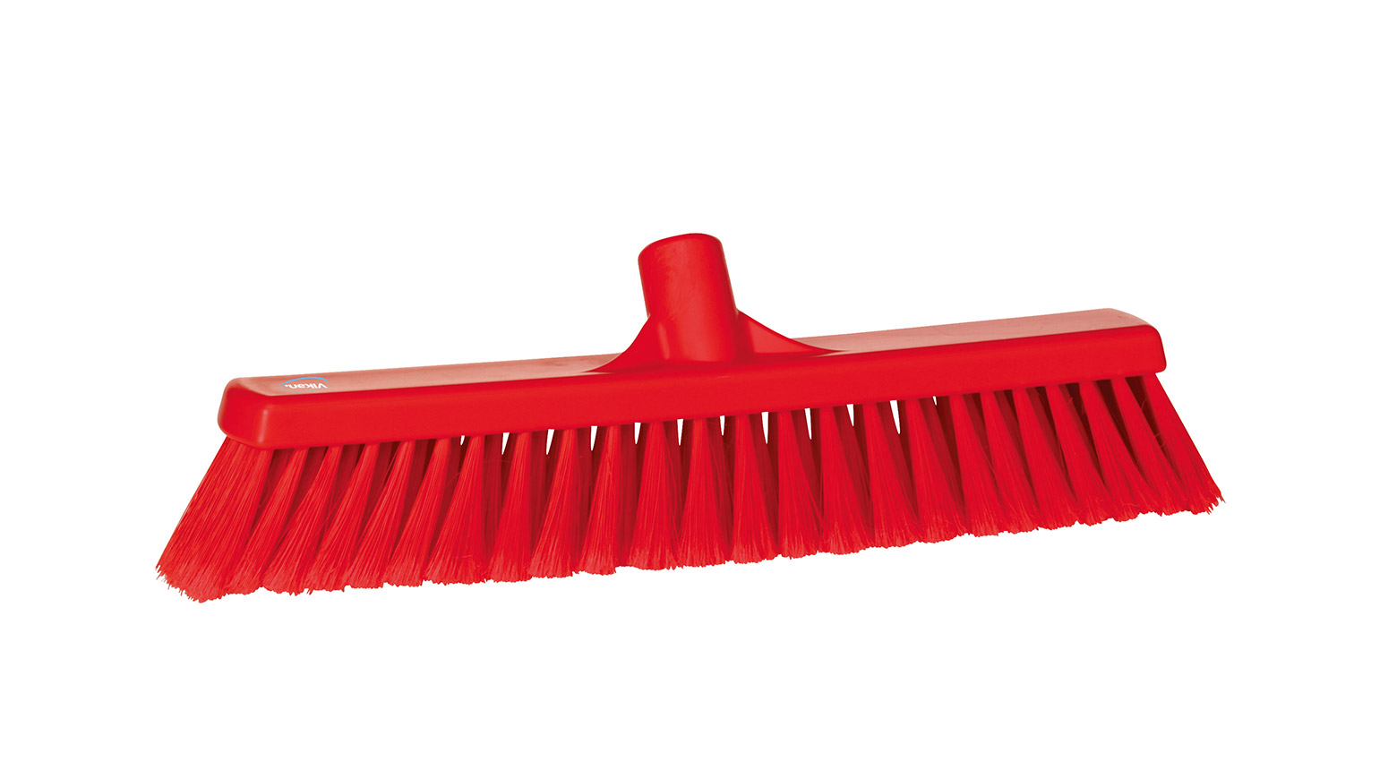 VIKAN Besen, weich/gesplisst, 410 mm, Borstenlänge 58 mm, rot