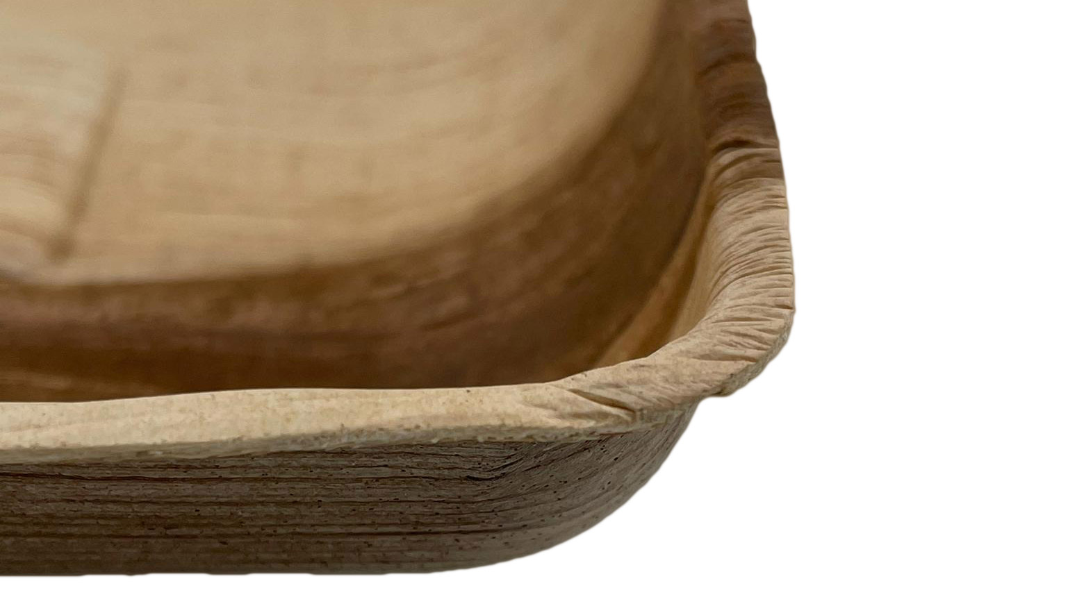 Palmblatt Teller, rechteckig, 170 x 140 x 25 mm