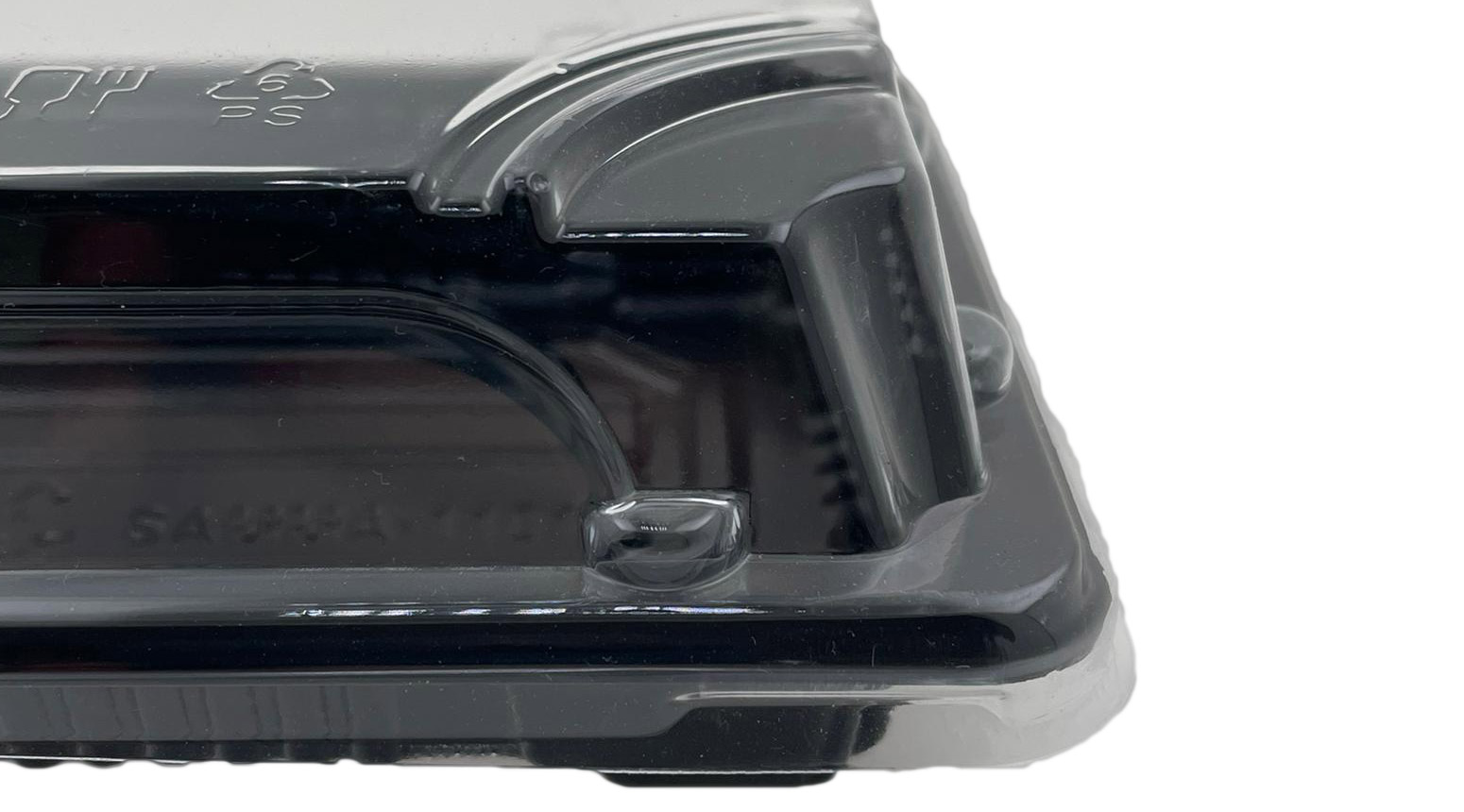 Sushibox, 160 x 90 x 20 mm, PS, schwarz